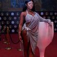 Nina Richie  attends 2018 AFRIMA in a near-naked dress