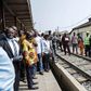 President Akufo-Addo inspecting railway line