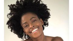 Victoria Michaels rocking her natural hair.