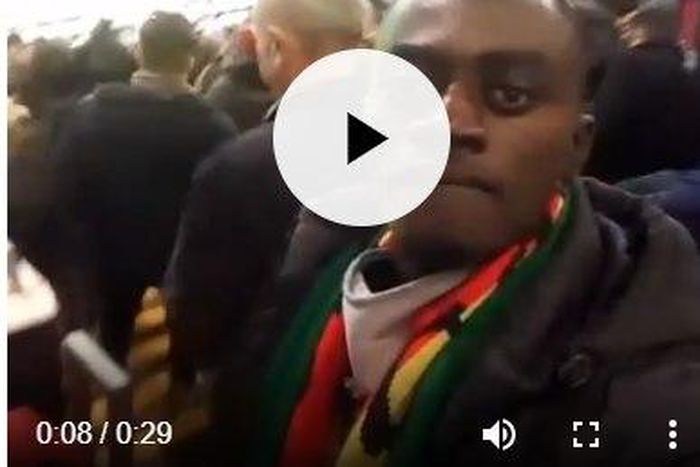 Kumawood actor Lil Win watched Manchester United's two all draw against Arsenal (Video)