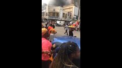 Fire guts shops at Makola