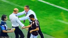 Afriyie Acquah's manager fights his own assistant on the touchline for his substitution
