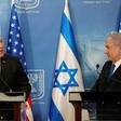 US Secretary of State Mike Pompeo (l) gave the assurance as he met Israeli Prime Minister Benjamin Netanyahu (r) for talks in Brasilia on the sidelines of the inauguration of Brazil's new president, Jair Bolsonaro