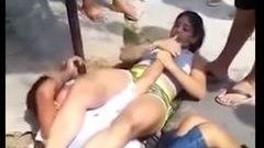 Robber runs out of breath as woman immobilises him with bare hand