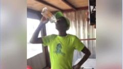 Man hospitalised after drinking full bottle of Gin to impress friends (Video)