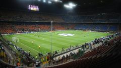 A general view of San Siro stadium is seen before the qualifying round of the Champions League match between Inter and Trabzonspor on September 14, 2011 in San Siro Stadium in Milan