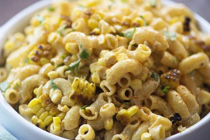 Corn and pasta salad