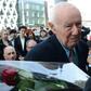 In this file photo taken on April 18, 2013, Simcha "Kazik" Rotem is welcomed as he revisits the sewer he and dozens of comrades used to escape the Nazis during the 1943 Warsaw ghetto uprising