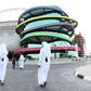 The Khalifa International Stadium in Doha, after it was refurbished ahead of the Qatar 2022 FIFA World Cup, on May 19, 2017