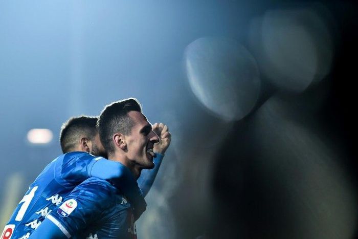 Napoli's Arkadiusz Milik bagged his second brace this season to bring his league tally to seven goals.
