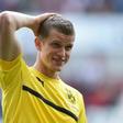 Dortmund's defender Sven Bender warms up prior to the German first division Bundesliga football match between FC Augsburg and Borussia Dortmund on May 13, 2017 in Augsburg, southern Germany