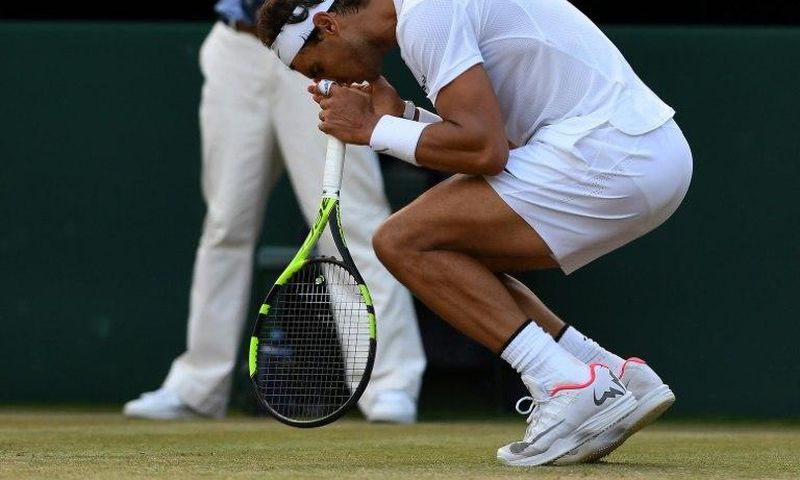 Spain's Rafael Nadal was condemned to his fifth exit before the quarter-finals in his last five visits to Wimbledon