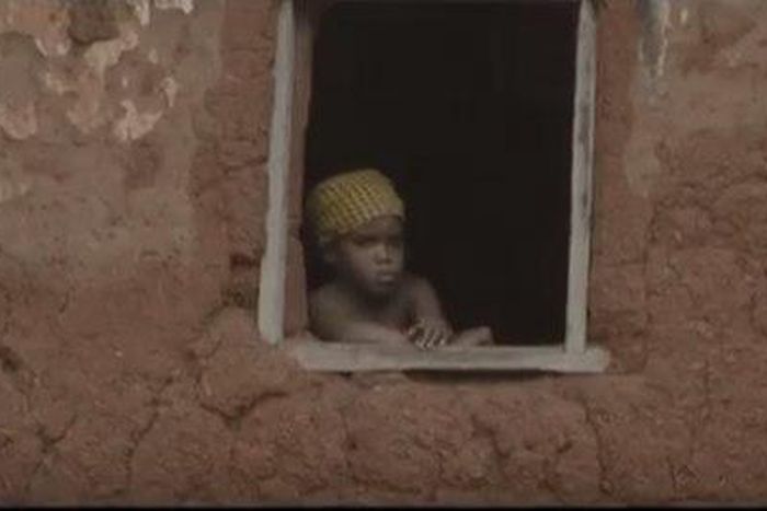 Joan Momodu on the set of HANATU