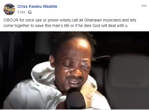 Criss Waddle's facebook post