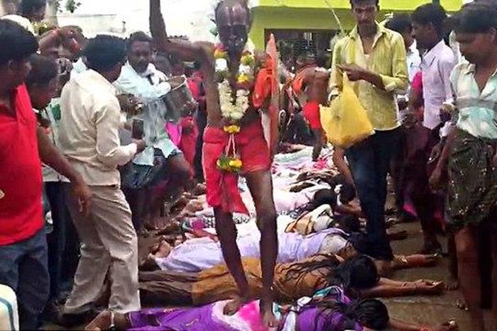 Women trampled by "god-men" in a bid to get pregnant