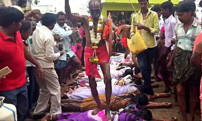 Women trampled by "god-men" in a bid to get pregnant