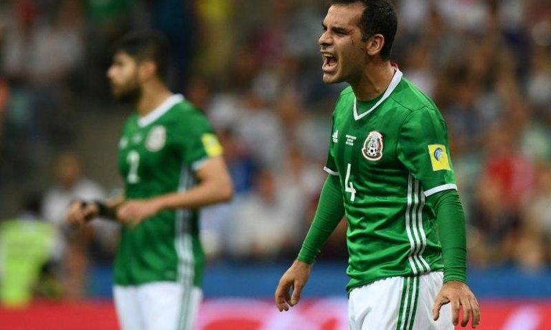 Mexico captain and star defender Rafael Marquez was placed Wednesday on a US blacklist for allegedly acting as a "front man" for a Guadalajara drug cartel. The picture here shows him during the 2017 Confederations Cup semi-final against Germany in Soch...