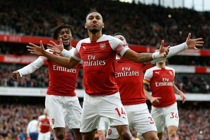 Arsenal's Gabonese striker Pierre-Emerick Aubameyang is the Premier League's top goalscorer