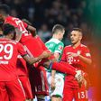 Serge Gnabry sparked celebrations after giving Bayern the lead