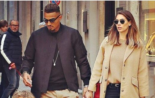 Kevin-Prince Boateng and Melissa Boateng