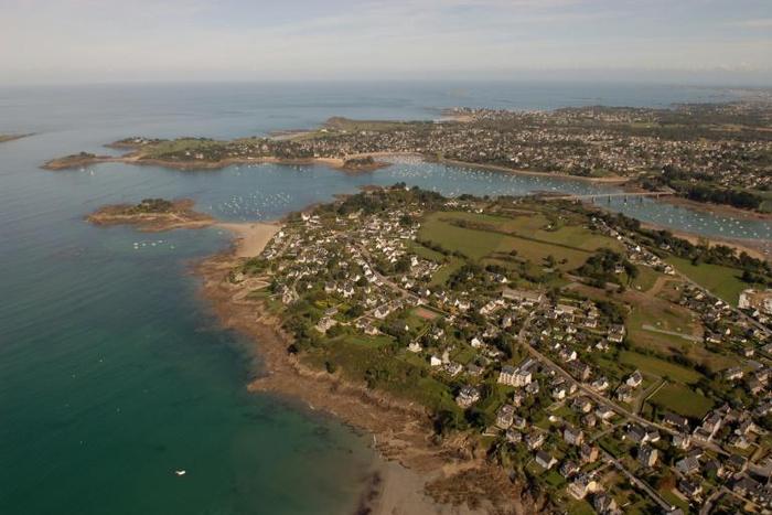 The resort town of Saint-Briac-sur-Mer in western France, along Brittany's famed Emerald coast on the Atlantic Ocean