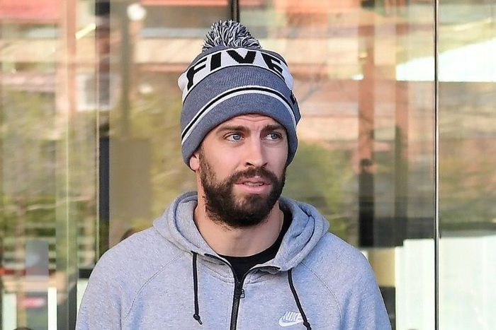 Barcelona's Gerard Pique after appearing in court for driving without a valid licence