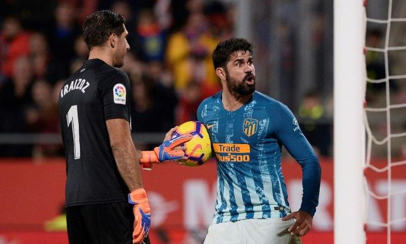 Diego Costa helped Atletico draw 1-1 away to Girona on Sunday.