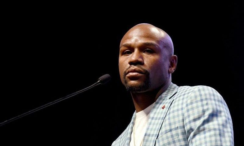 Floyd Mayweather, pictured in June 2017, expects to net a nine-figure payout from his upcoming fight with UFC star Conor McGregor