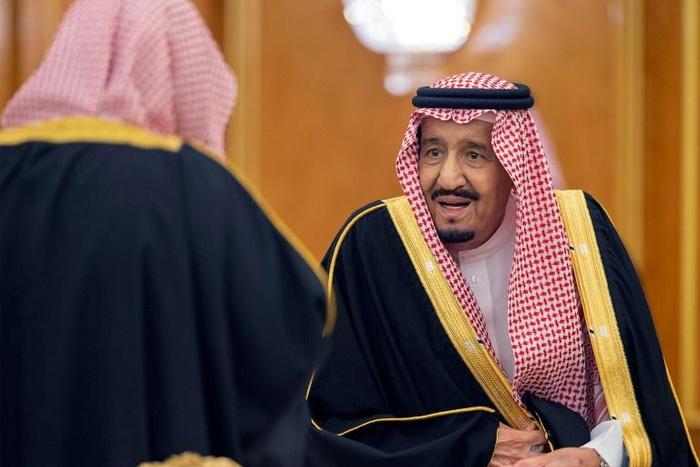 A handout picture provided by the Saudi Press Agency (SPA) on December 18, 2018 shows Saudi Arabia's King Salman attending the 2019 budget meeting in Riyadh