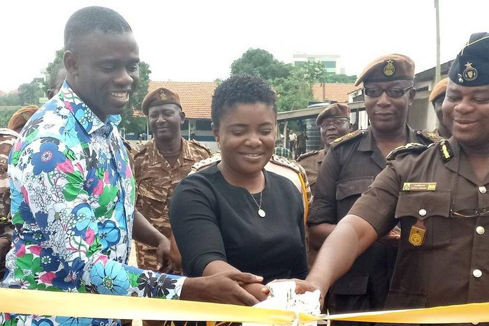 Ohemaa Mercy commissions 20k cedis borehole at James Camp Prison