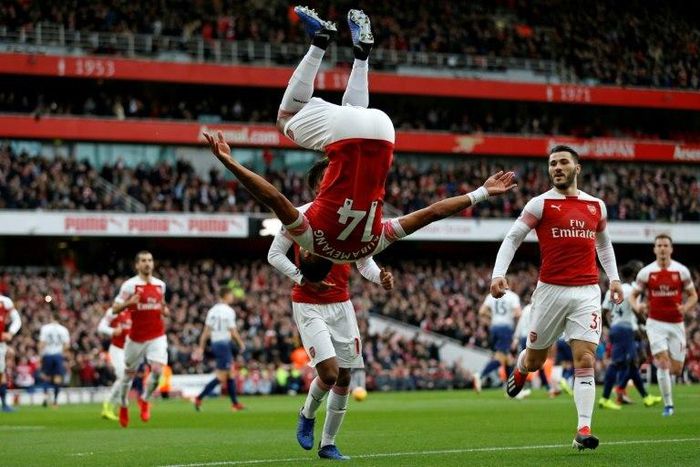 Pierre-Emerick Aubameyang was sure Arsenal could overturn Tottenham's half-time lead