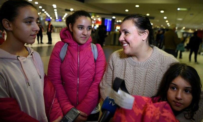 Valeria Marsili, wife of an Argentine chef who works in Qatar, and their three daughters arrived in Buenos Aires after after the millionaire owner of football club PSG paid for their flights home