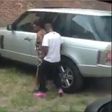 Lovers captured having sex on range rover in broad daylight
