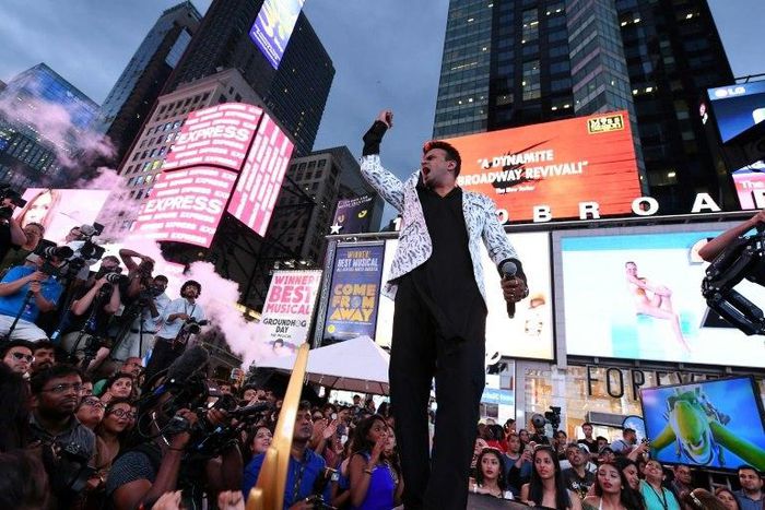 Bollywood actor Siddharth Kannan hosted the IIFA "Stomp" event in Times Square