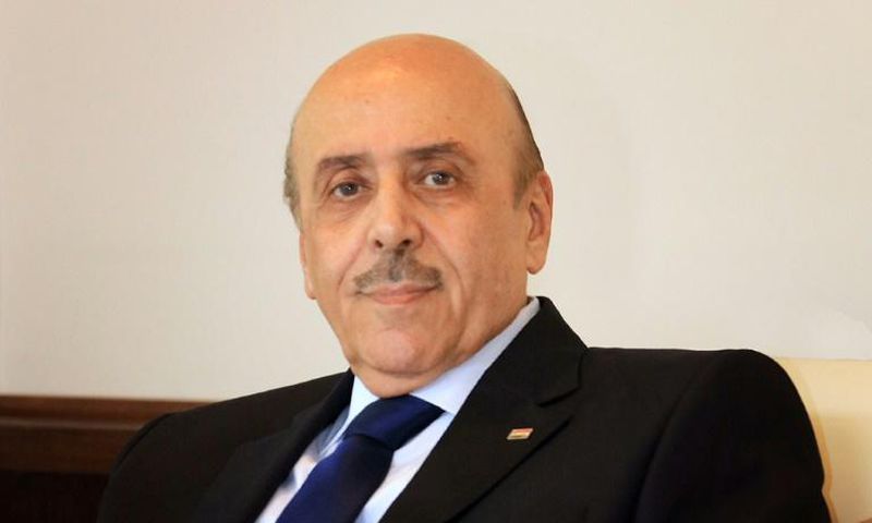 Syrian security services chief Ali Maluk, pictured July 2015, visited Cairo "at the invitation of" Egyptian intelligence chief Abbas Kamel
