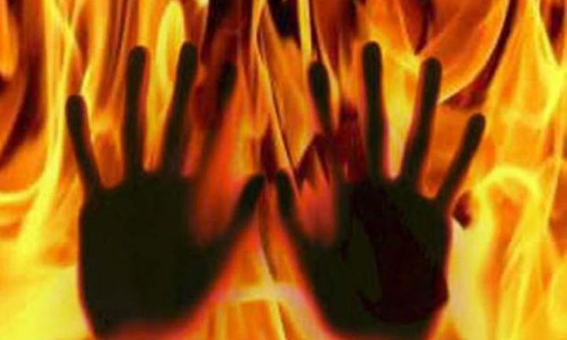 ablaze