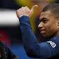 Kylian Mbappe after his winning goal against Nantes
