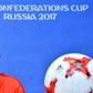 Chile's Arturo Vidal delivers a press conference at Krestovsky Stadium in Saint Petersburg, on July 1, 2017