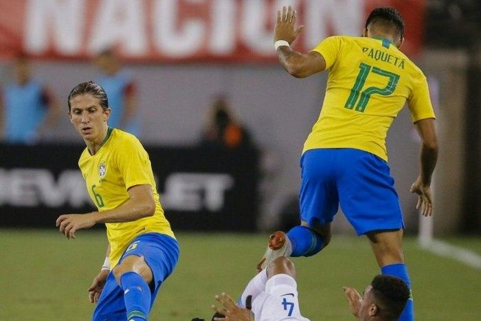 Rising Brazil star Lucas Paqueta (R) has left Flamengo - the club he joined as a ten-year-old - for AC Milan.