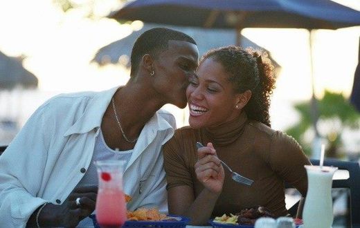 Couple on date