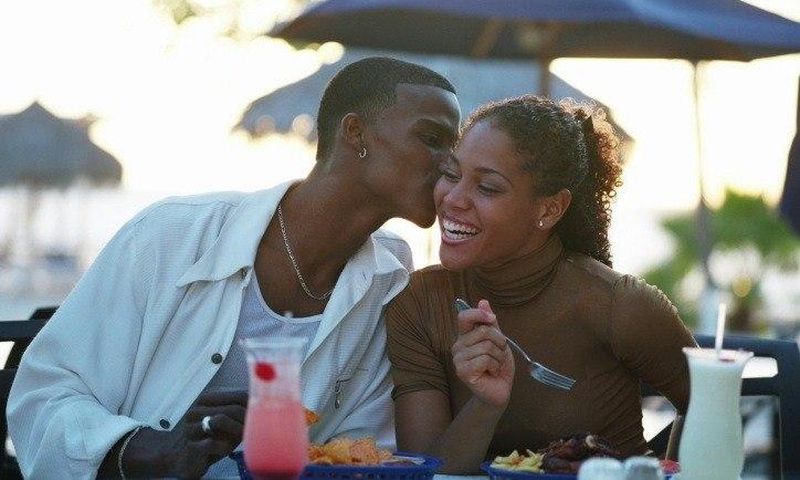 Couple on date