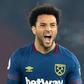 Brazilian midfielder Felipe Anderson celebrates after scoring West Ham's first goal in their 2-1 win away to Southampton on Thursday