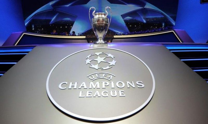 The Champions League Trophy stands on display during the UEFA Champions League football group stage draw ceremony in Monaco on August 24, 2017