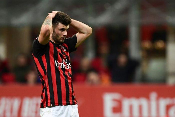 AC Milan's Patrick Cutrone missed a chance to score the winner against Torino.