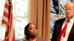 Moesha Boduong shares photo with Donald Trump