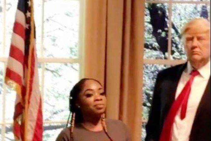 Moesha Boduong shares photo with Donald Trump