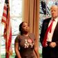 Moesha Boduong shares photo with Donald Trump