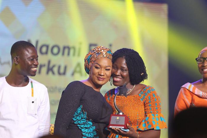 Naomi Esi Arku Amoah (right) with Ghana's Second Lady Samira Bawumia