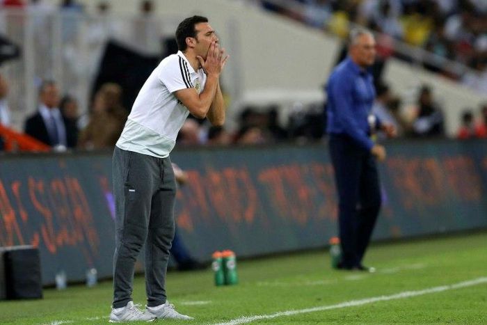 Lionel Scaloni, pictured, was named interim boss after Jorge Sampaoli was ditched following a disappointing World Cup in Russia