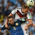 Forgotten Germany defender Benedikt Hoewedes (R), pictured here in the 2014 World Cup final, will return to Schalke on Tuesday chasing a Champions League win over his ex-club with current side Lokomotiv Moscow.